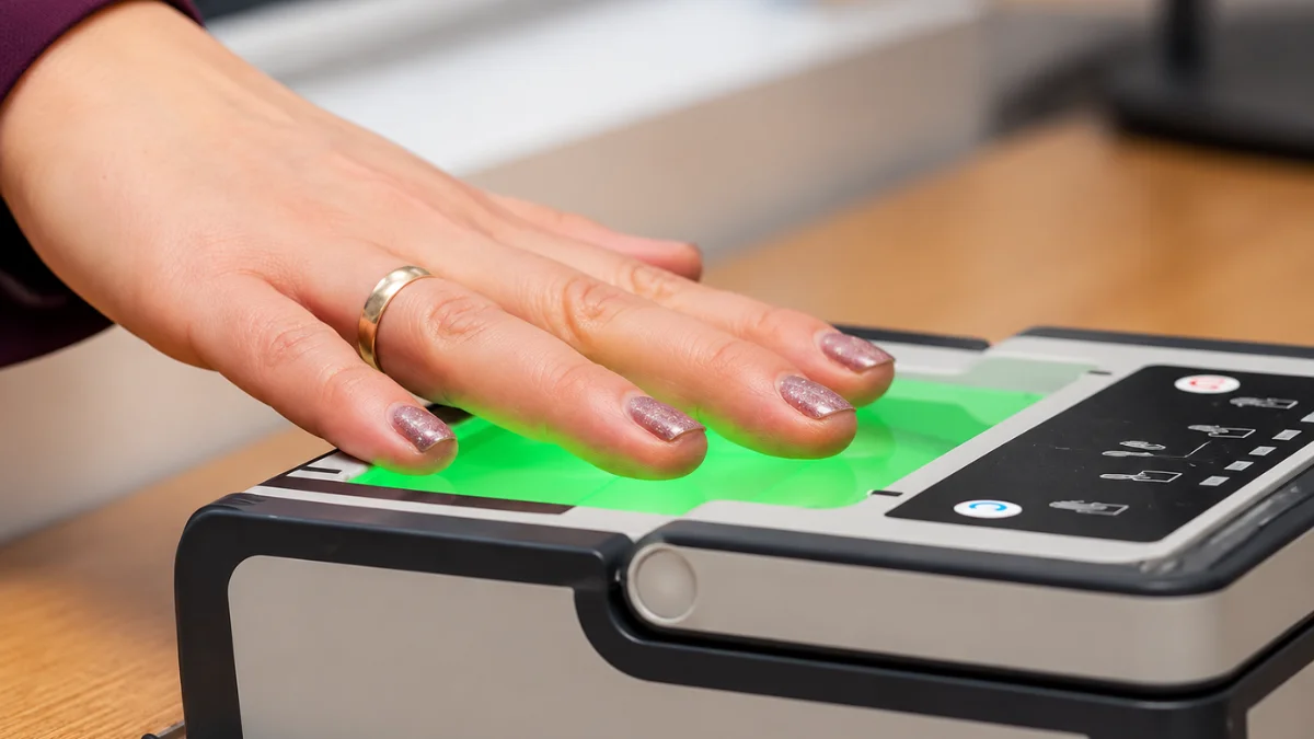 ORI number live scan fingerprint capture using biometric fingerprint scanner